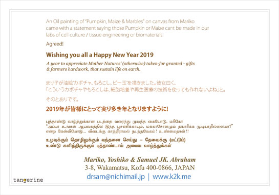 Mariko greeting card 2018 back